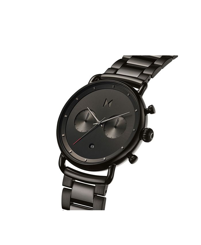 MVMT Men's Blacktop Black Stainless Steel Bracelet Watch, 47mm - Macy's