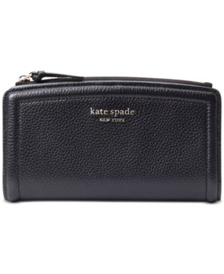 kate spade new york Knott Leather Zip Slim Wallet - Macy's