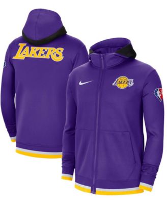 Men's Los Angeles Lakers Nike Purple 75th Anniversary Performance Showtime  Full-Zip Hoodie Jacket