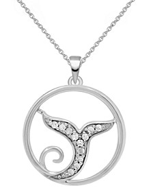 Diamond Mermaid Tail 18" Pendant Necklace (1/10 ct. t.w.) in Sterling Silver