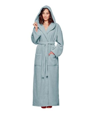Women's Hooded Full Ankle Length Premium Fleece Bathrobe