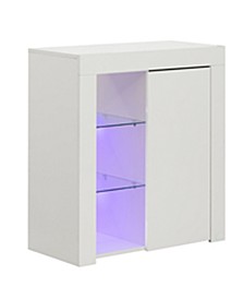 Office or Living Room Side Storage Cabinet with LED