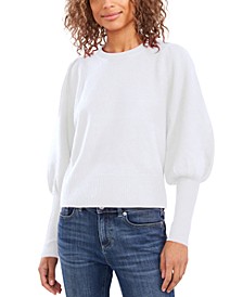Puff-Sleeve Sweater