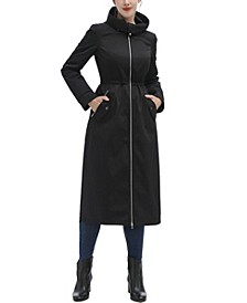 Women's Alana Zip-Out Lined Hooded Long Raincoat