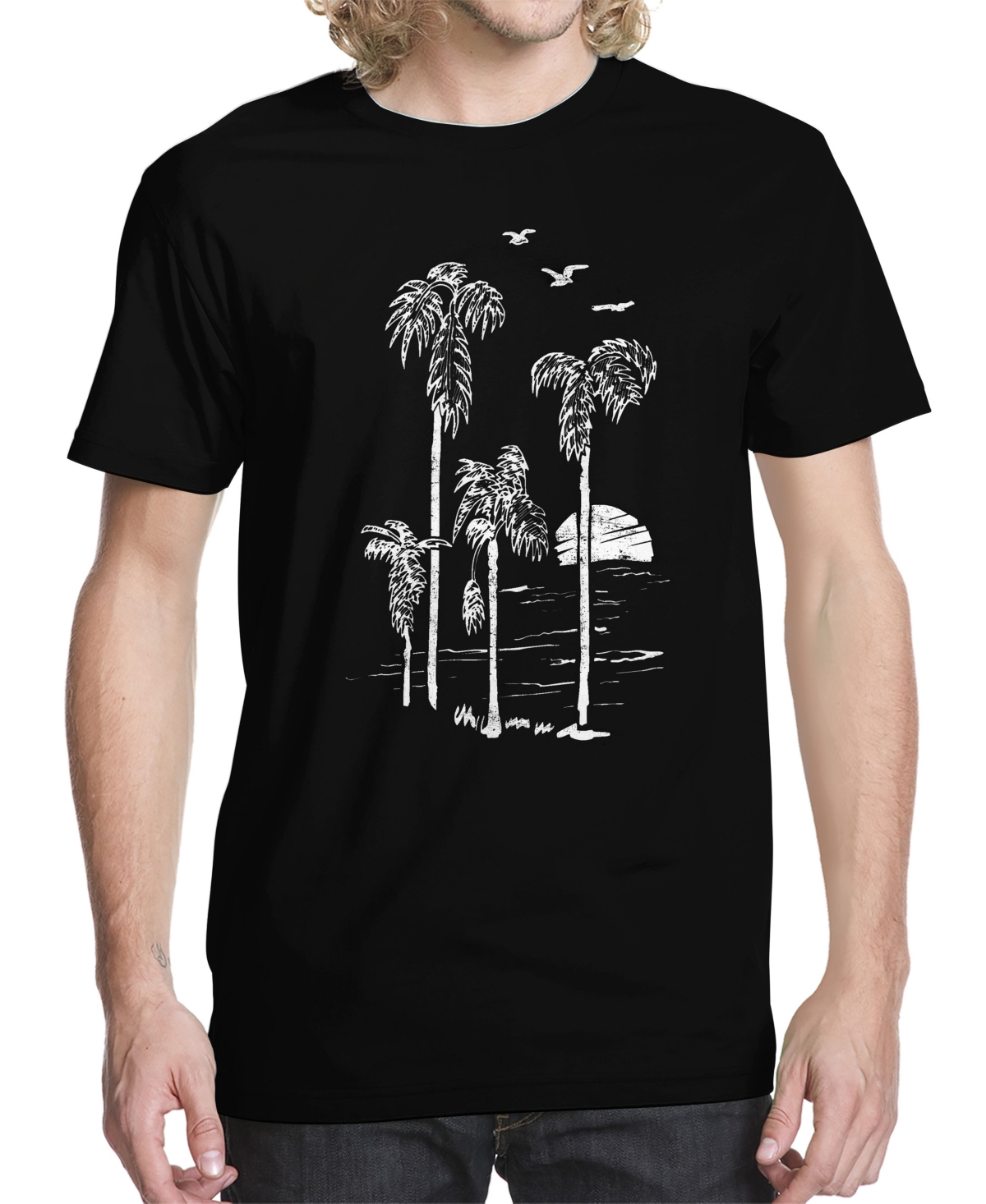 Men's Paradise Waiting Graphic T-shirt - Black