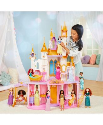 Disney Princess Ultimate Celebration Castle Set, 4" Tall Doll House