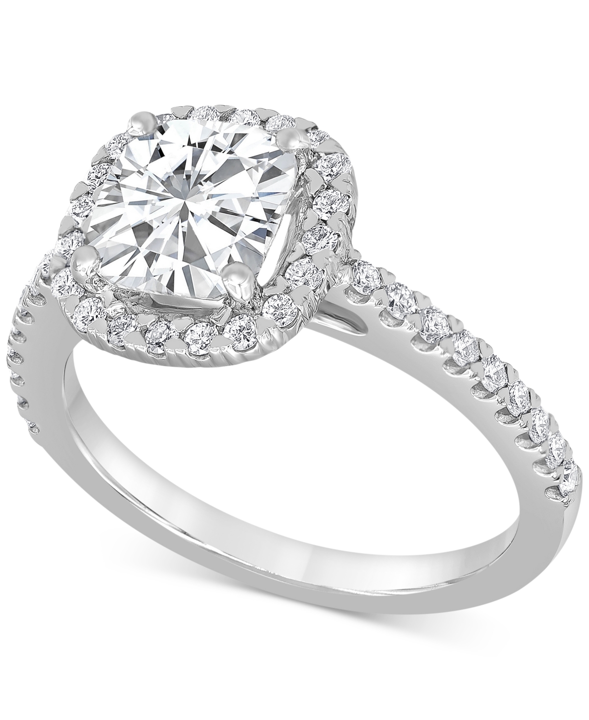 Badgley Mischka Certified Lab Grown Diamond Halo Engagement Ring (2-1/2 ct. t.w.) in 14k White Gold