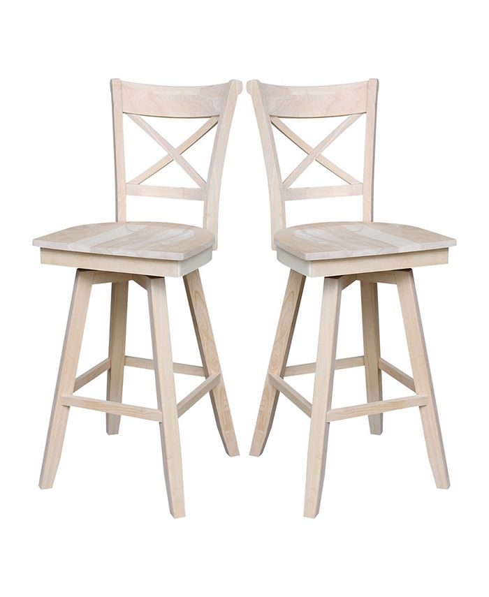 International Concepts Charlotte Bar Height Stool 30" Seat Height Macy's