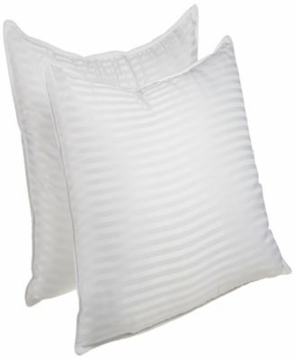Stripe Down Alternative Medium Firm Back Neck Support 2-Pack Pillows, Standard