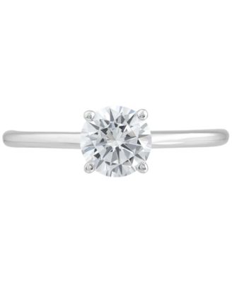 IGI Certified Lab Grown Diamond Engagement Ring (1 ct. t.w.) in 14k White Gold or 14k Gold & White Gold