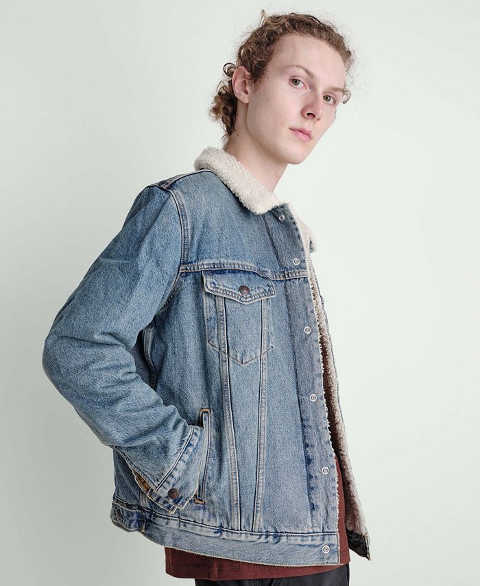 Descubrir 62+ imagen levi’s men’s jean jacket with fur