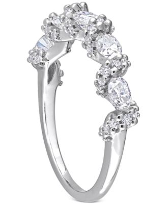 Lab-Grown Moissanite Band (1-1/4 ct. t.w.) in Sterling Silver