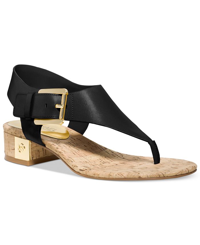 Michael Kors London T-Strap City Sandals & Reviews - Sandals - Shoes -  Macy's