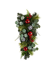 Holiday Christmas Greenery Ornament Artificial Swag, 26"