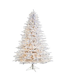 Candle Lit Artificial Christmas Tree with 900 LED Candle Lights and 1703 Bendable Branches, 7.5'