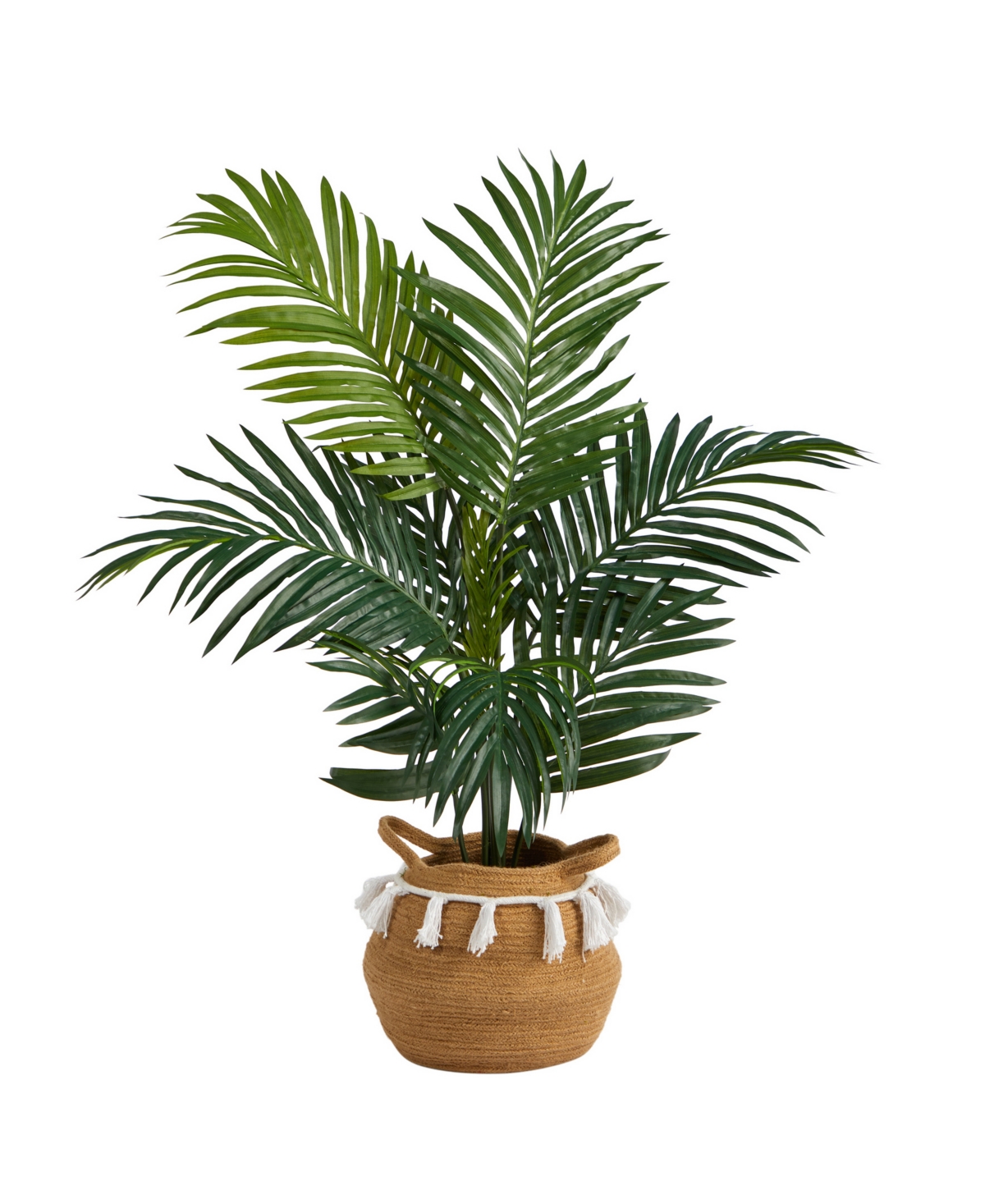4' Kentia Palm Artificial Tree in Boho Chic Planter - Green