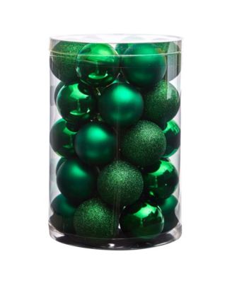 Holiday Christmas 30 Piece Shatterproof Ornament Set, 2.5"