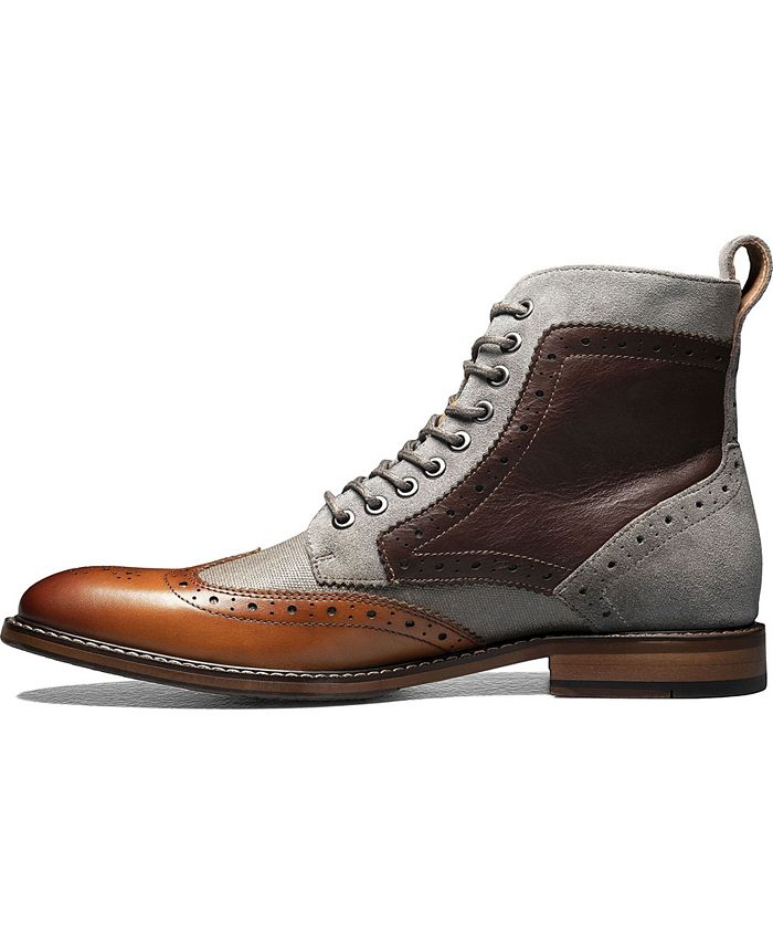 Stacy Adams Men's Finnegan Wingtip Lace Up Boots Macy's