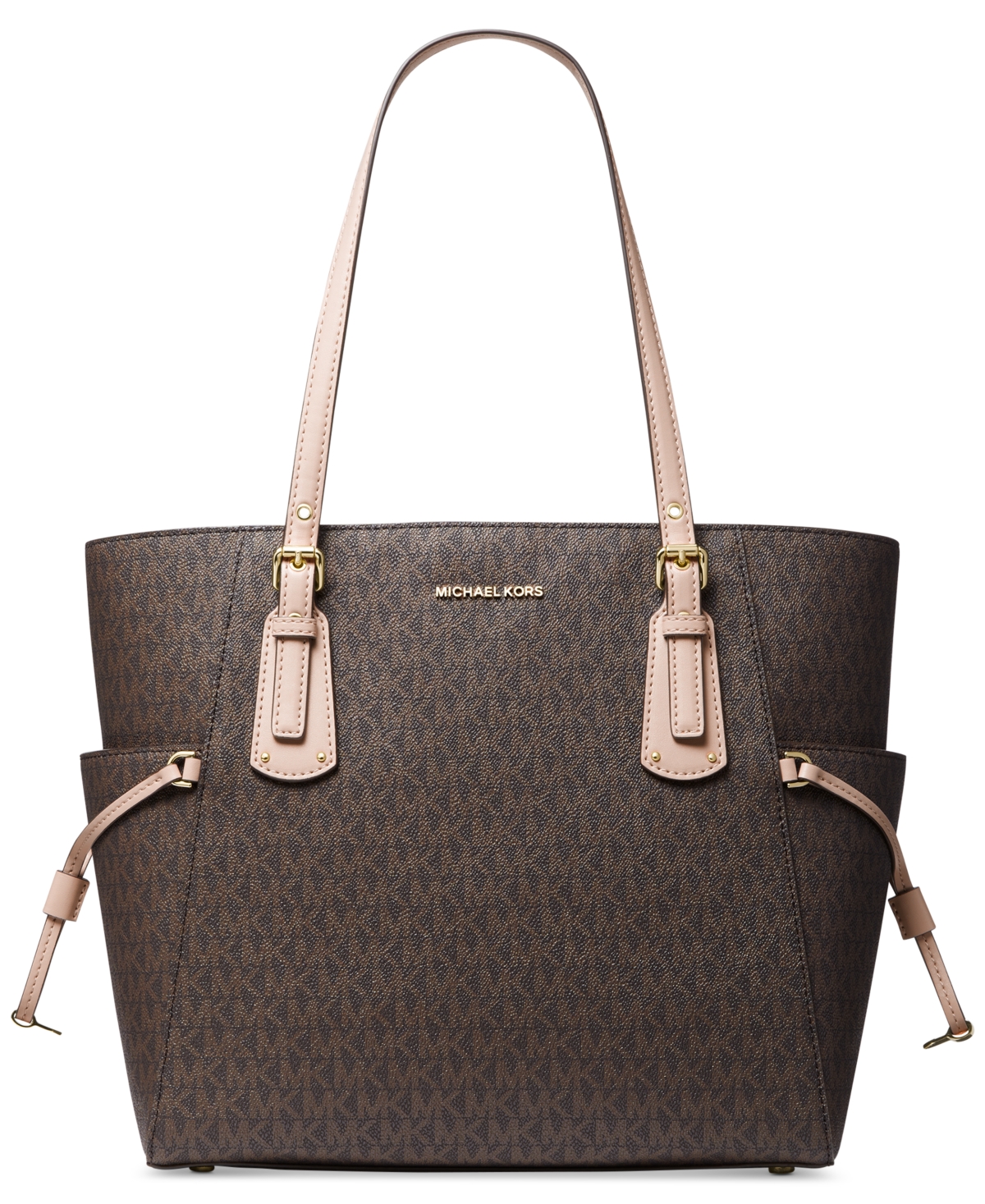 Michael Kors Voyager East West Crossgrain Leather Tote & Reviews - Handbags  & Accessories - Macy's