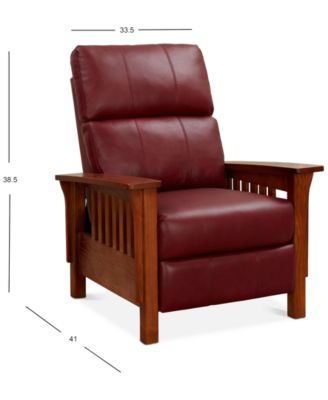 Harrison Leather Pushback Recliner