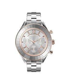 Octea Lux Sport Unisex Silver-Tone Bracelet Watch, 37mm