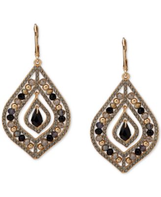 lonna & lilly Gold-Tone Beaded Orbital Chandelier Earrings - Macy's