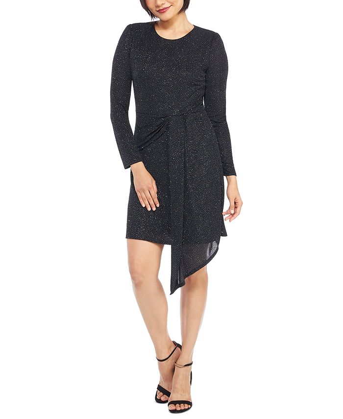 London Times Petite Glitter Knit Sheath Dress Macy's