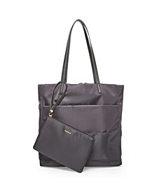 Women's Nylon Tote Bag with Pouch