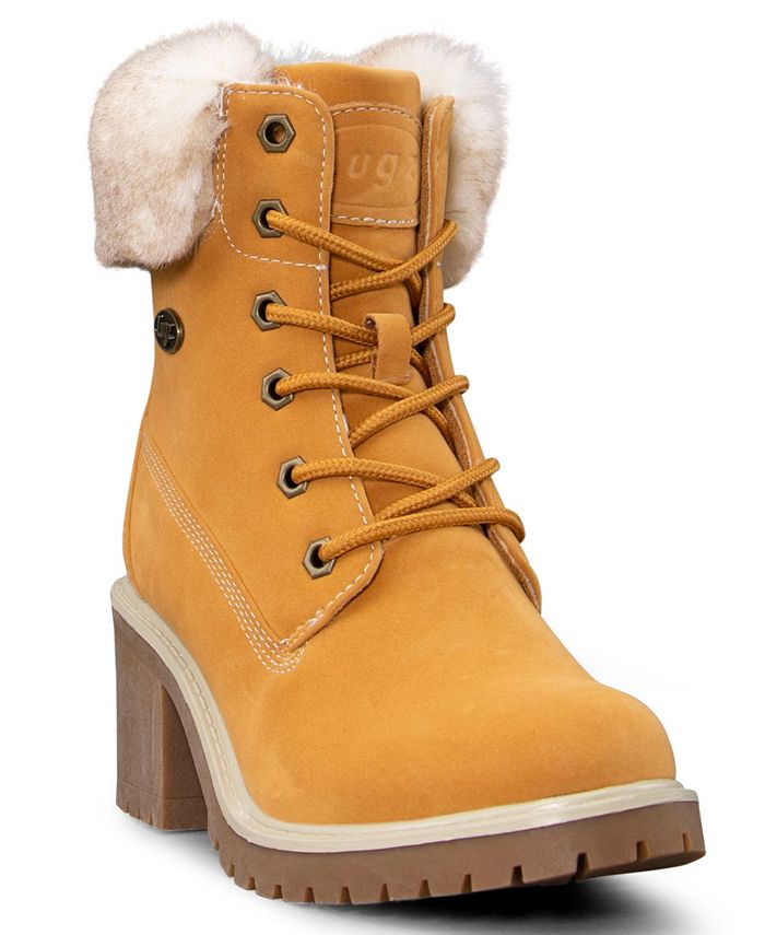Lugz Women s Clove Faux Fur Fashion Boots Macy s