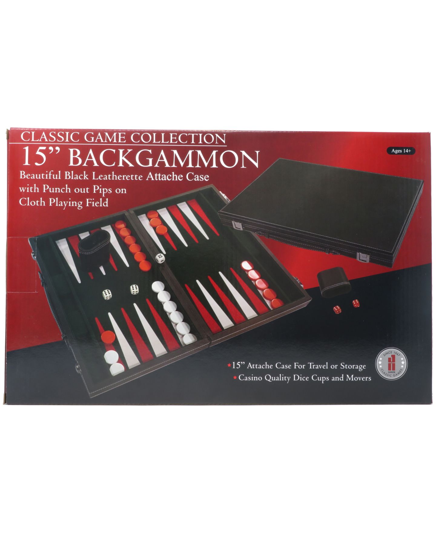 Детские игрушки John N. Hansen Co. Classic Game Collection - 15" Backgammon Set — фото 1