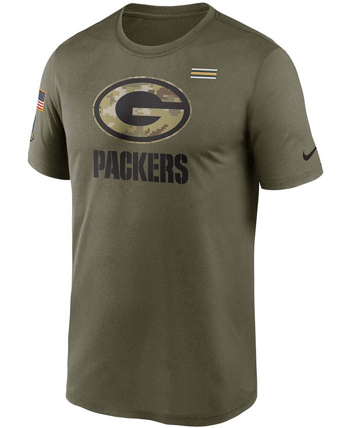 Nike Men's Olive Green Bay Packers 2021 Salute To Service Legend ...