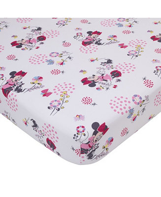 Super-Soft 100% Polyester Minnie Mouse 2-Piece Toddler Sheet And Pillowcase Set 