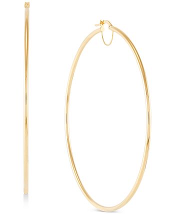 70mm 10k shop gold hoop earrings