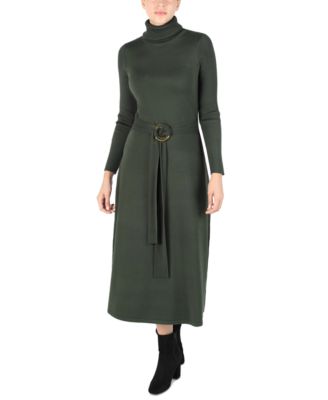 sweater turtleneck midi dresses