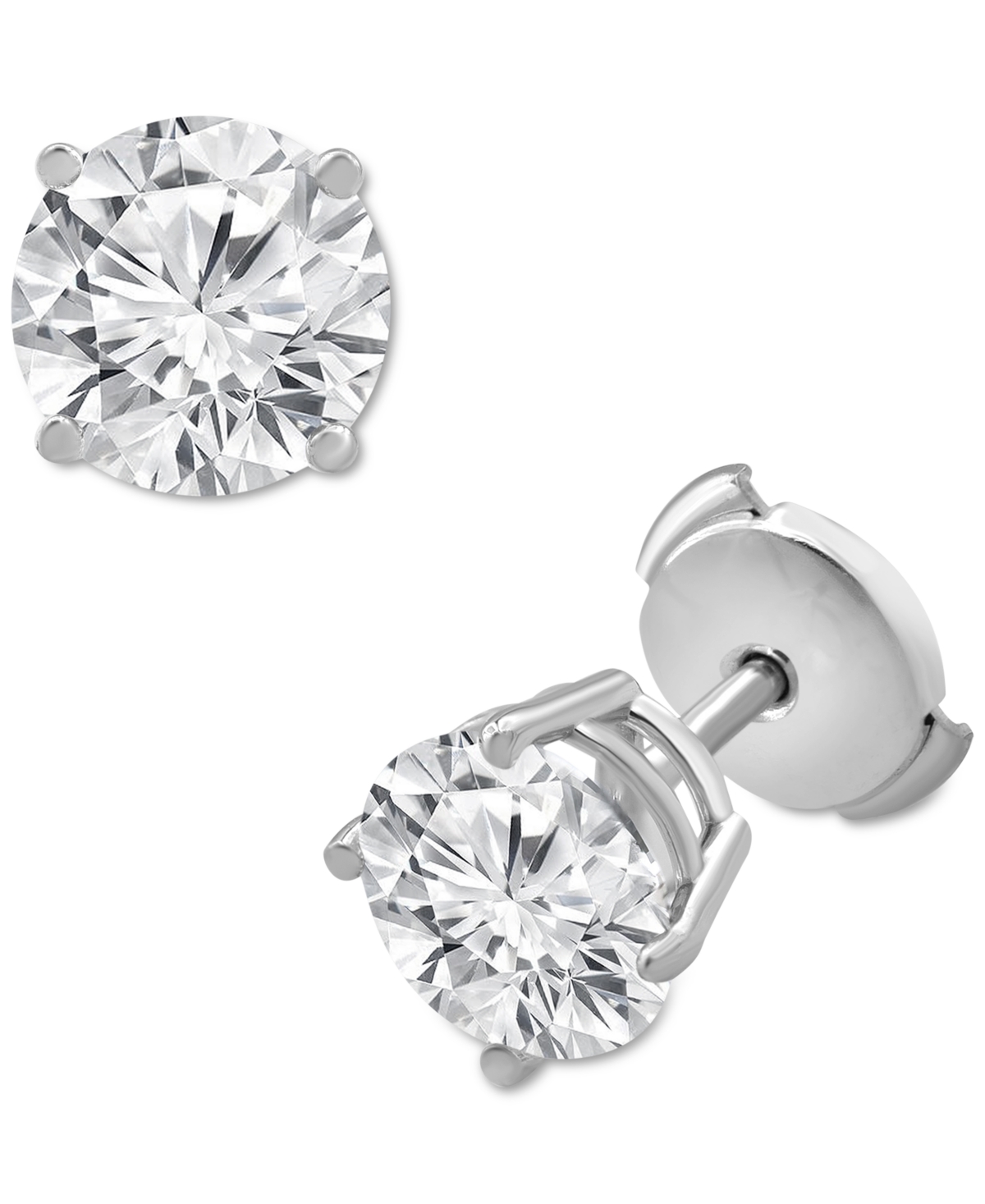 Badgley Mischka Certified Lab Grown Diamond Stud Earrings (3 ct. t.w.) in 14k White Gold