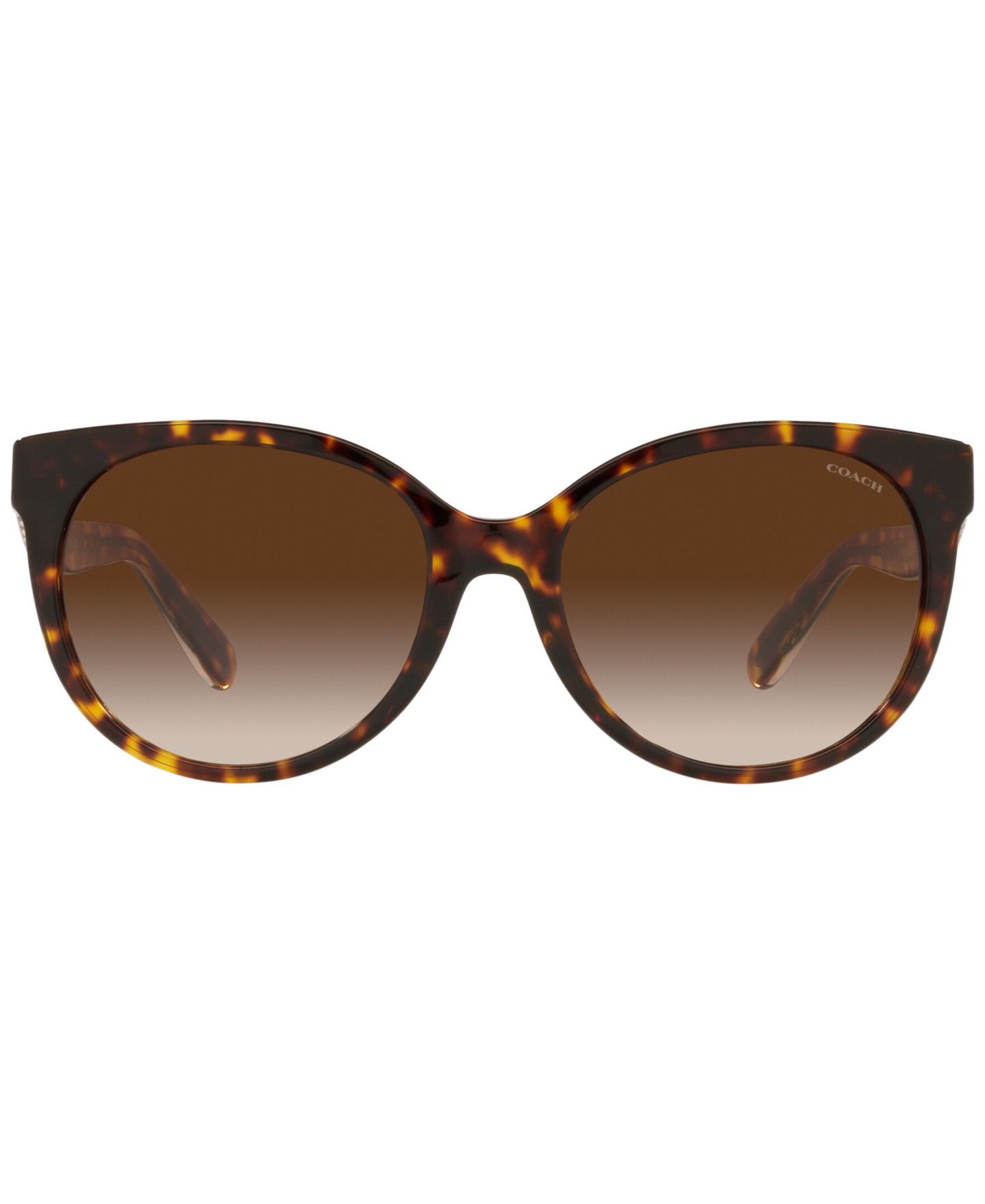 Женские солнцезащитные очки COACH Sunglasses, HC8321, цвет: Тёмный черепаховый — фото 2