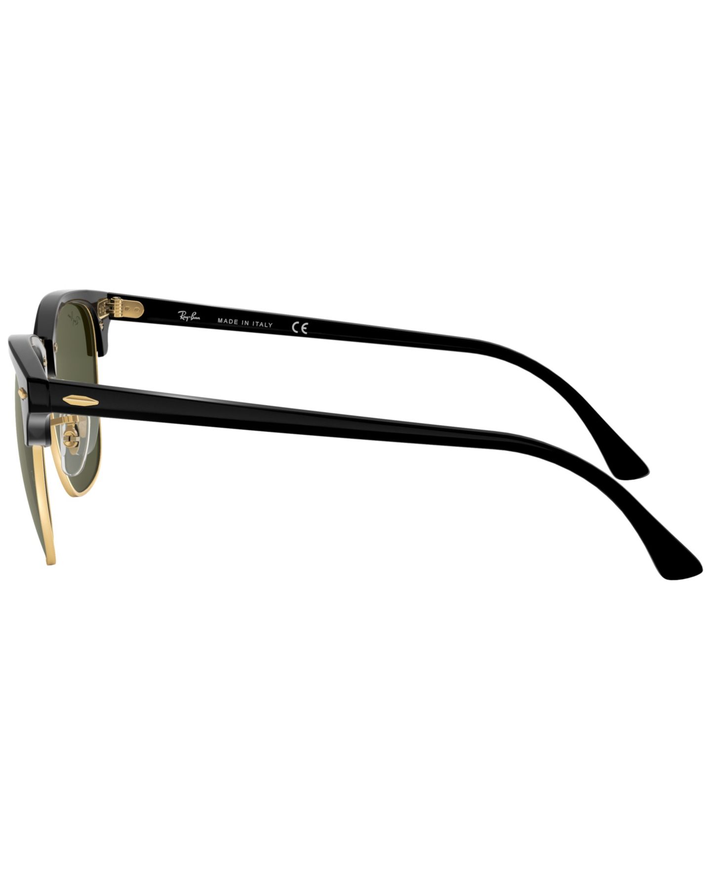 Солнцезащитные очки Ray-Ban Unisex Low Bridge Fit Sunglasses, RB3016F Clubmaster Classic 55, цвет: Чёрный — фото 8