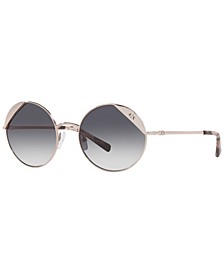 Men's Low Bridge Fit Sunglasses, AX4049Sf 57
