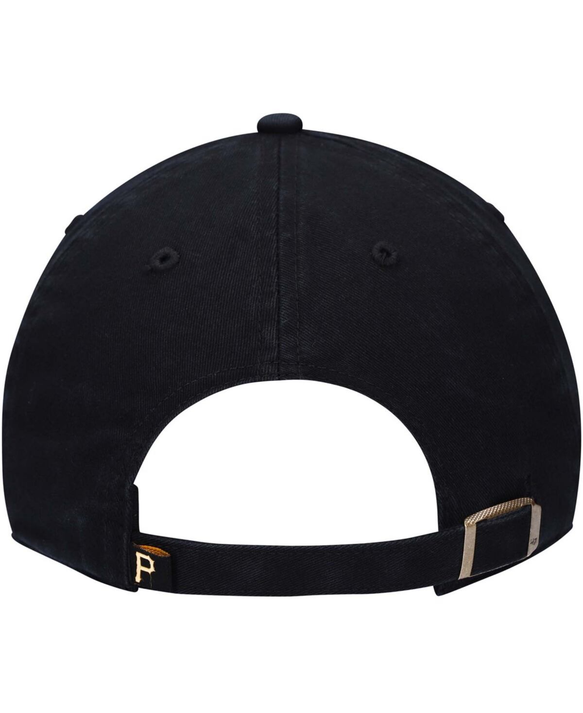 Shop 47 Brand Big Boys And Girls Black Pittsburgh Pirates Team Logo Clean Up Adjustable Hat