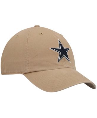 Men's Khaki Dallas Cowboys Primary Clean Up Adjustable Hat
