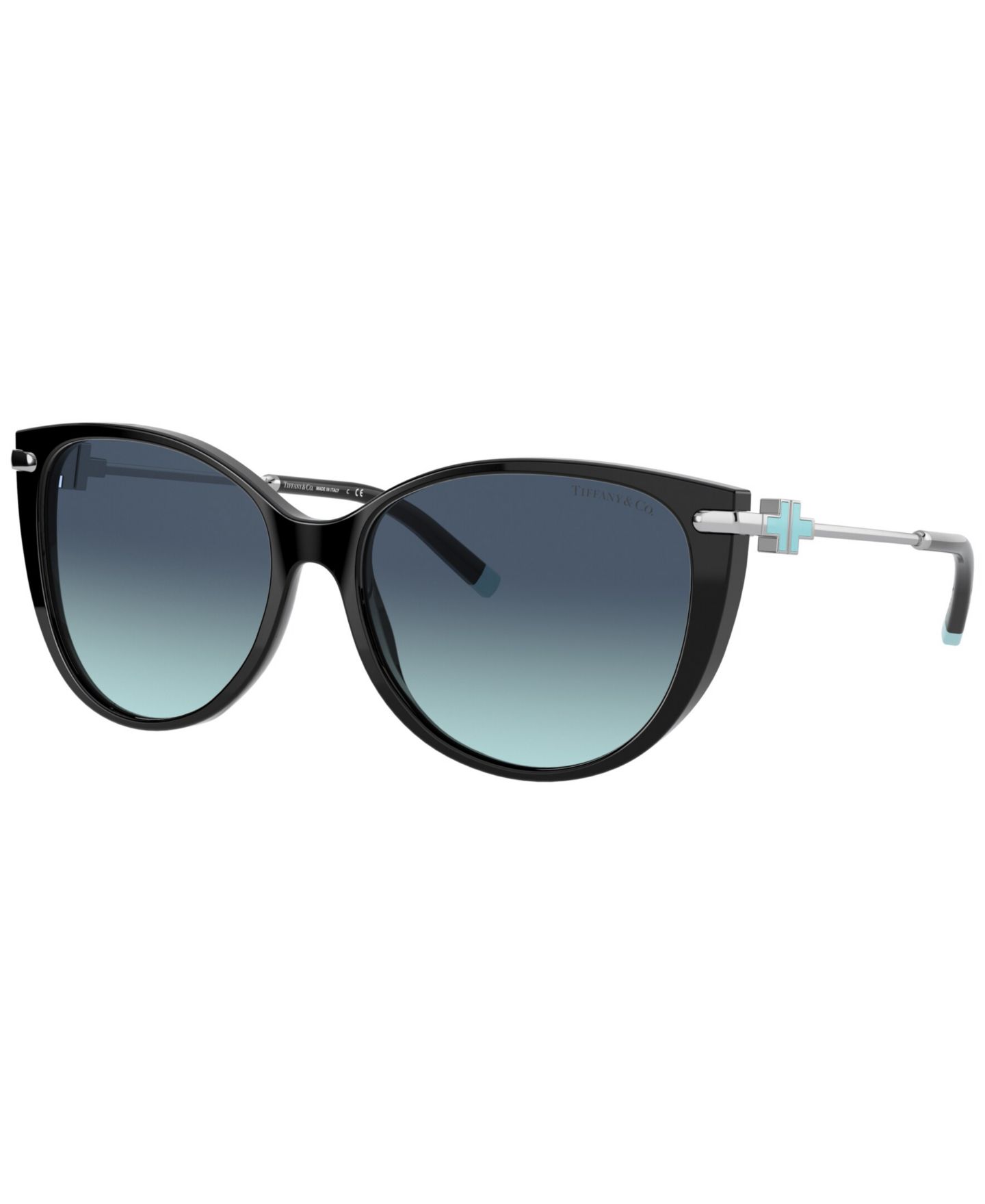 Женские солнцезащитные очки Tiffany & Co. Low Bridge Fit Sunglasses, TF4178F, цвет: Чёрный — фото 1