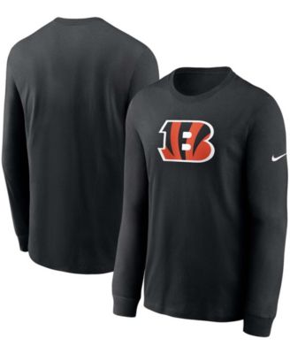 Men's Nike Black Cincinnati Bengals Primary Logo Performance Pullover Hoodie Size: Medium