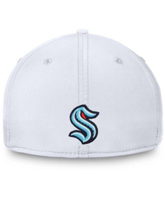 Men's White Seattle Kraken Wordmark Flex Hat