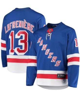 Men's Alexis Lafreniere Blue New York Rangers Premier Breakaway Player Jersey