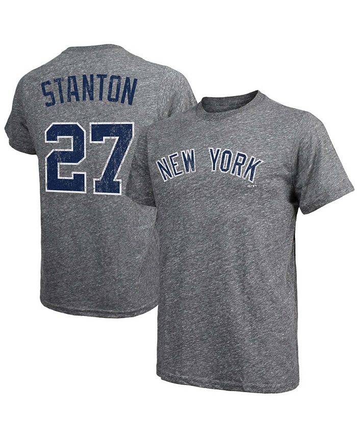 Men's Nike Giancarlo Stanton Navy New York Yankees Name & Number T-Shirt