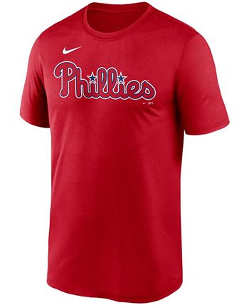 Nike Men's Gray Philadelphia Phillies Wordmark Legend T-shirt - Macy's