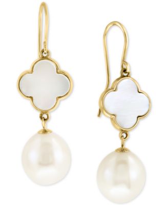 effy pearl drop earrings