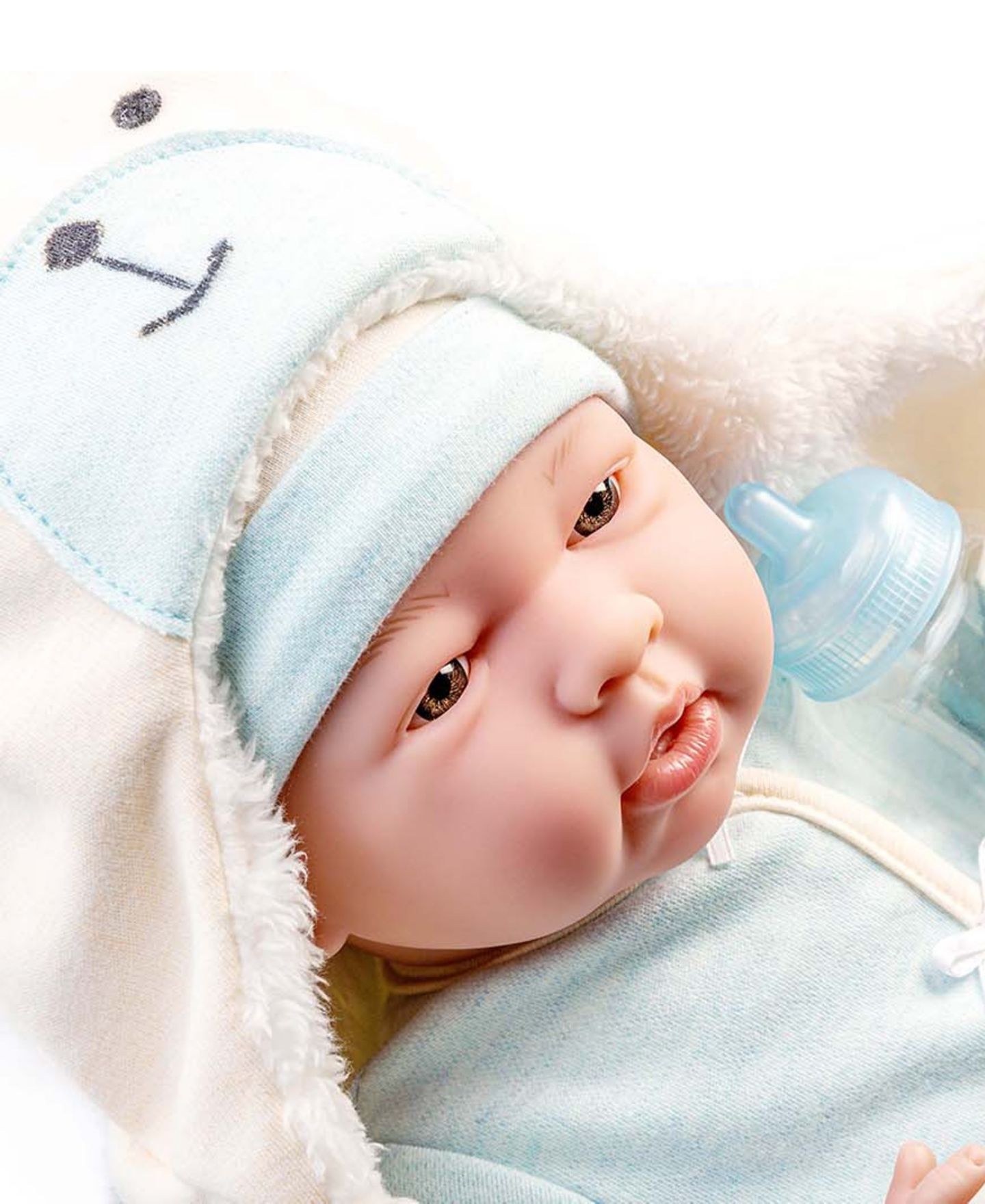 Детские куклы JC TOYS La Newborn 15.5" Soft-Body Bunting Bear Baby Doll, 9-Piece Set, Ages 2+ — фото 3