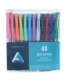 Gel Pen Set, 48 Pens