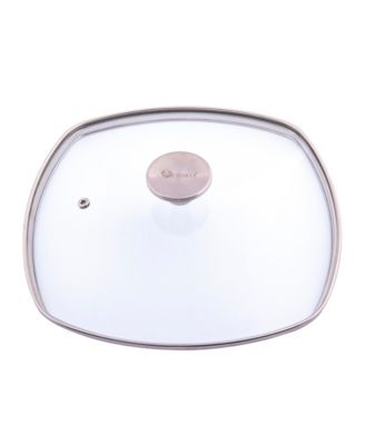 Glass Lid with Stainless Steel Knob for 10" Grill Pan